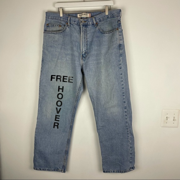 FREE HOOVER VINTAGE REPURPOSED LEVI’S JEANS - Picture 6 of 6